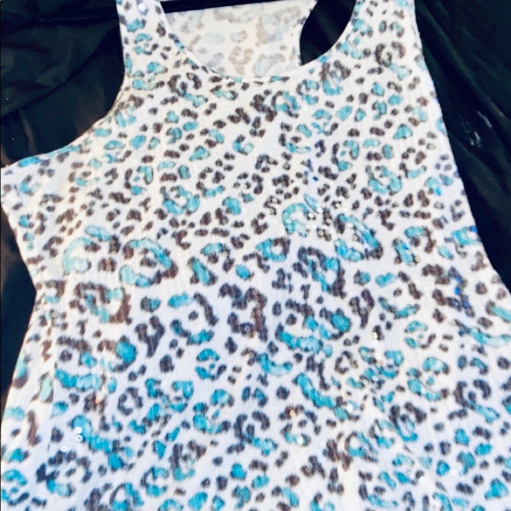Sequin Leopard Apt 9 Tank